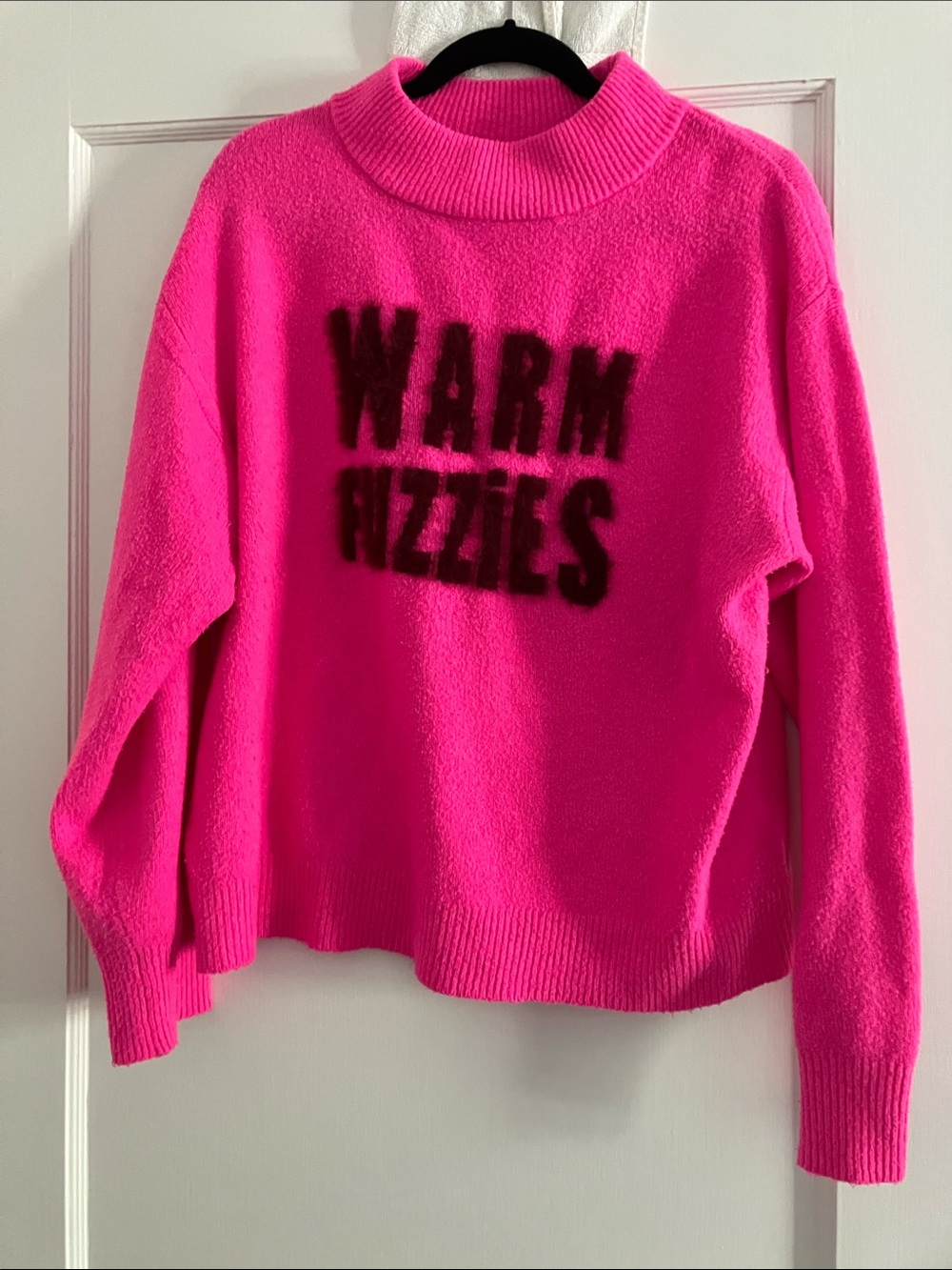 a new day Hot Pink 'WARM FIZZIES' Turtleneck Sweater